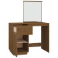 vidaXL Mesa tocador de madera maciza de pino marrón miel 95x50x134 cm vidaXL Mesa tocador de madera maciza de pino marrón miel 95x50x134 cm