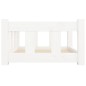 vidaXL Cama para perros madera maciza de pino blanco 65,5x50,5x28 cm vidaXL Cama para perros madera maciza de pino blanco 65,5x50,5x28 cm