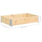 vidaXL Collar de caja de pallet madera maciza de pino 50x100 cm vidaXL Collar de caja de pallet madera maciza de pino 50x100 cm