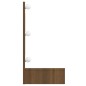 vidaXL Mueble con espejo y LED marrón roble 90x31,5x62 cm vidaXL Mueble con espejo y LED marrón roble 90x31,5x62 cm