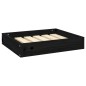 vidaXL Cama para perros madera maciza de pino negro 51,5x44x9 cm vidaXL Cama para perros madera maciza de pino negro 51,5x44x9 cm