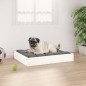 vidaXL Cama para perros madera maciza de pino blanco 61,5x49x9 cm vidaXL Cama para perros madera maciza de pino blanco 61,5x49x9 cm