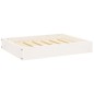 vidaXL Cama para perros madera maciza de pino blanco 61,5x49x9 cm vidaXL Cama para perros madera maciza de pino blanco 61,5x49x9 cm
