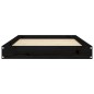 vidaXL Cama para perros madera maciza de pino negro 91,5x64x9 cm vidaXL Cama para perros madera maciza de pino negro 91,5x64x9 cm