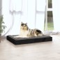 vidaXL Cama para perros madera maciza de pino negro 91,5x64x9 cm vidaXL Cama para perros madera maciza de pino negro 91,5x64x9 cm