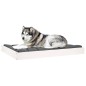 vidaXL Cama para perros madera maciza de pino blanco 101,5x74x9 cm vidaXL Cama para perros madera maciza de pino blanco 101,5x74x9 cm