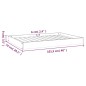 vidaXL Cama para perros madera maciza de pino blanco 101,5x74x9 cm vidaXL Cama para perros madera maciza de pino blanco 101,5x74x9 cm