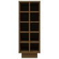 vidaXL Botellero madera maciza de pino marrón miel 23x34x61 cm vidaXL Botellero madera maciza de pino marrón miel 23x34x61 cm