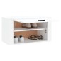 vidaXL Mueble zapatero pared contrachapada blanco brillo 70x35x38 cm vidaXL Mueble zapatero pared contrachapada blanco brillo 70x35x38 cm