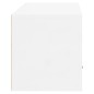 vidaXL Mueble zapatero pared contrachapada blanco brillo 70x35x38 cm vidaXL Mueble zapatero pared contrachapada blanco brillo 70x35x38 cm