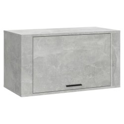 vidaXL Mueble zapatero pared contrachapada gris hormigón 70x35x38 cm
