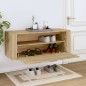 vidaXL Mueble zapatero pared contrachapada roble Sonoma 100x35x38 cm vidaXL Mueble zapatero pared contrachapada roble Sonoma 100x35x38 cm