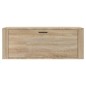 vidaXL Mueble zapatero pared contrachapada roble Sonoma 100x35x38 cm vidaXL Mueble zapatero pared contrachapada roble Sonoma 100x35x38 cm