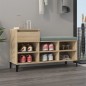 vidaXL Mueble zapatero madera contrachapada roble Sonoma 102x36x60 cm vidaXL Mueble zapatero madera contrachapada roble Sonoma 102x36x60 cm
