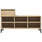 vidaXL Mueble zapatero madera contrachapada roble Sonoma 102x36x60 cm vidaXL Mueble zapatero madera contrachapada roble Sonoma 102x36x60 cm