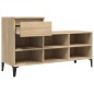 vidaXL Mueble zapatero madera contrachapada roble Sonoma 102x36x60 cm vidaXL Mueble zapatero madera contrachapada roble Sonoma 102x36x60 cm