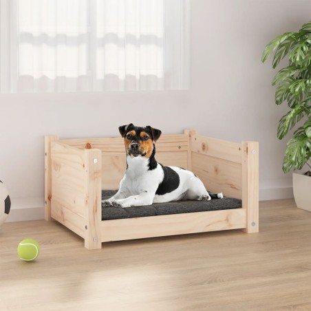 vidaXL Cama para perros madera maciza de pino 55,5x45,5x28 cm