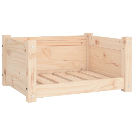 vidaXL Cama para perros madera maciza de pino 55,5x45,5x28 cm