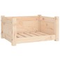 vidaXL Cama para perros madera maciza de pino 55,5x45,5x28 cm
