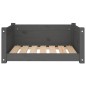 vidaXL Cama para perros madera maciza de pino gris 65,5x50,5x28 cm vidaXL Cama para perros madera maciza de pino gris 65,5x50,5x28 cm