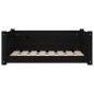 vidaXL Cama para perros madera maciza de pino negro 75,5x55,5x28 cm vidaXL Cama para perros madera maciza de pino negro 75,5x55,5x28 cm