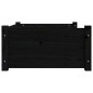 vidaXL Cama para perros madera maciza de pino negro 75,5x55,5x28 cm vidaXL Cama para perros madera maciza de pino negro 75,5x55,5x28 cm