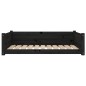 vidaXL Cama para perros madera maciza de pino negro 95,5x65,5x28 cm vidaXL Cama para perros madera maciza de pino negro 95,5x65,5x28 cm