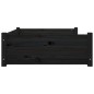 vidaXL Cama para perros madera maciza de pino negro 95,5x65,5x28 cm vidaXL Cama para perros madera maciza de pino negro 95,5x65,5x28 cm