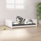 vidaXL Cama para perros madera maciza de pino blanco 105,5x75,5x28 cm vidaXL Cama para perros madera maciza de pino blanco 105,5x75,5x28 cm