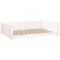 vidaXL Cama para perros madera maciza de pino blanco 105,5x75,5x28 cm vidaXL Cama para perros madera maciza de pino blanco 105,5x75,5x28 cm