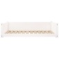 vidaXL Cama para perros madera maciza de pino blanco 105,5x75,5x28 cm vidaXL Cama para perros madera maciza de pino blanco 105,5x75,5x28 cm