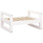 vidaXL Cama para perros madera maciza de pino blanco 55,5x45,5x28 cm vidaXL Cama para perros madera maciza de pino blanco 55,5x45,5x28 cm