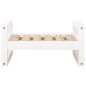 vidaXL Cama para perros madera maciza de pino blanco 55,5x45,5x28 cm vidaXL Cama para perros madera maciza de pino blanco 55,5x45,5x28 cm