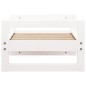 vidaXL Cama para perros madera maciza de pino blanco 55,5x45,5x28 cm vidaXL Cama para perros madera maciza de pino blanco 55,5x45,5x28 cm