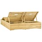 vidaXL Tumbona doble de madera de pino impregnada verde vidaXL Tumbona doble de madera de pino impregnada verde