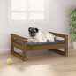 vidaXL Cama para perros madera maciza pino marrón miel 65,5x50,5x28 cm vidaXL Cama para perros madera maciza pino marrón miel 65,5x50,5x28 cm