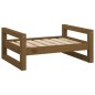 vidaXL Cama para perros madera maciza pino marrón miel 65,5x50,5x28 cm vidaXL Cama para perros madera maciza pino marrón miel 65,5x50,5x28 cm