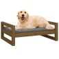vidaXL Cama para perros madera maciza pino marrón miel 75,5x55,5x28 cm vidaXL Cama para perros madera maciza pino marrón miel 75,5x55,5x28 cm