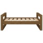 vidaXL Cama para perros madera maciza pino marrón miel 75,5x55,5x28 cm vidaXL Cama para perros madera maciza pino marrón miel 75,5x55,5x28 cm