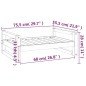 vidaXL Cama para perros madera maciza pino marrón miel 75,5x55,5x28 cm vidaXL Cama para perros madera maciza pino marrón miel 75,5x55,5x28 cm