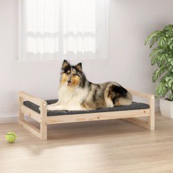 vidaXL Cama para perros madera maciza de pino 95,5x65,5x28 cm