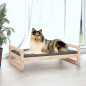 vidaXL Cama para perros madera maciza de pino 95,5x65,5x28 cm