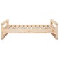 vidaXL Cama para perros madera maciza de pino 95,5x65,5x28 cm