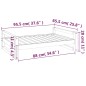 vidaXL Cama para perros madera maciza de pino 95,5x65,5x28 cm