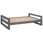vidaXL Cama para perros madera maciza de pino gris 105,5x75,5x28 cm vidaXL Cama para perros madera maciza de pino gris 105,5x75,5x28 cm