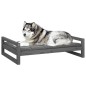 vidaXL Cama para perros madera maciza de pino gris 105,5x75,5x28 cm vidaXL Cama para perros madera maciza de pino gris 105,5x75,5x28 cm