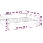vidaXL Cama para perros madera maciza de pino gris 105,5x75,5x28 cm vidaXL Cama para perros madera maciza de pino gris 105,5x75,5x28 cm