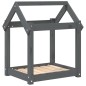 vidaXL Cama para perros madera maciza de pino gris 61x50x70 cm vidaXL Cama para perros madera maciza de pino gris 61x50x70 cm