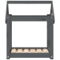 vidaXL Cama para perros madera maciza de pino gris 61x50x70 cm vidaXL Cama para perros madera maciza de pino gris 61x50x70 cm