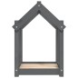 vidaXL Cama para perros madera maciza de pino gris 61x50x70 cm vidaXL Cama para perros madera maciza de pino gris 61x50x70 cm